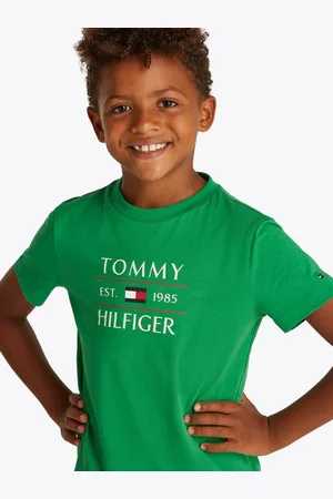 Tommy Hilfiger T-Shirt TOMMY FLAG HILFIGER REG TEE SS mit großem Logo