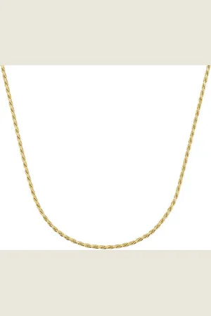Giorgio Martello Silberkette diamantierte Kordelkette, vergoldet, Silber 925