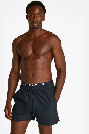 Tommy Hilfiger Badeshorts MEDIUM DRAWSTRING DW mit Bindeband, mit Logoschriftzug