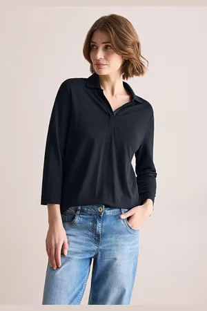 CECIL Poloshirt mit 3/4 Ärmeln