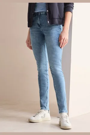 CECIL Slim-fit-Jeans Style Vicky in hellblauer Denim Waschung