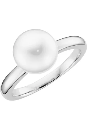 Giorgio Martello Perlenring mit Muschelkern-Perle, Silber 925