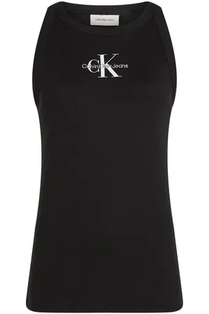 Calvin Klein Tanktop PLUS MONOLOGO RIB TANK TOP in großen Größen