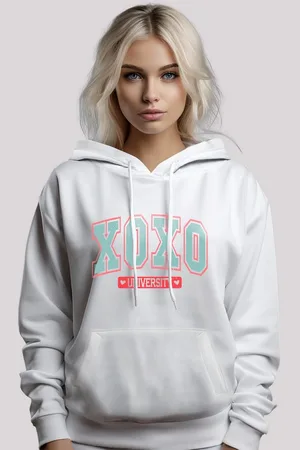 F4NT4STIC Kapuzenpullover XOXO University Valentinstag Premium Qualität