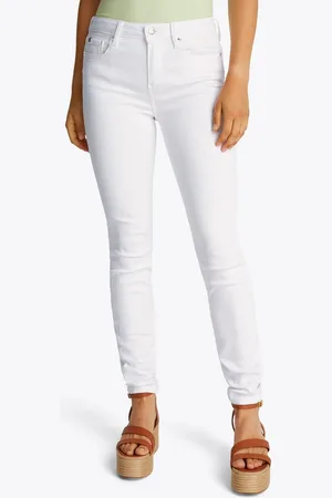 Tommy Hilfiger Skinny-fit-Jeans COMO Skinny Regular Waist mit Logo-Badge, in Knöchellänge
