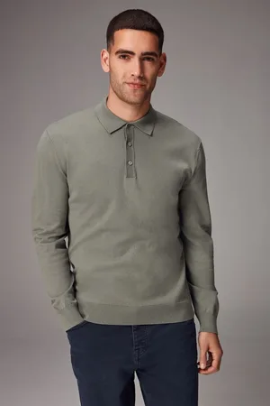 Next Poloshirt Langärmeliges Regular Fit Poloshirt aus Strick (1-tlg) - Verkäufer: Germany GmbH