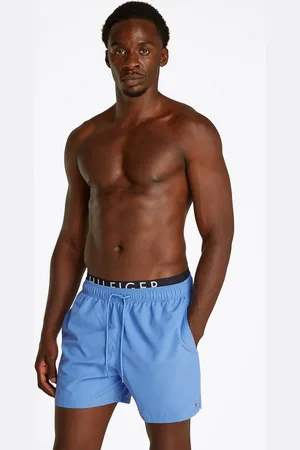 Tommy Hilfiger Badeshorts MEDIUM DRAWSTRING DW mit Bindeband, mit Logoschriftzug