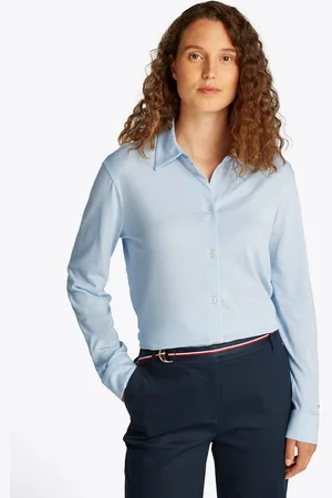 Tommy Hilfiger Klassische Bluse CASUAL BTN DOWN SHIRT LS mit Metalllabel