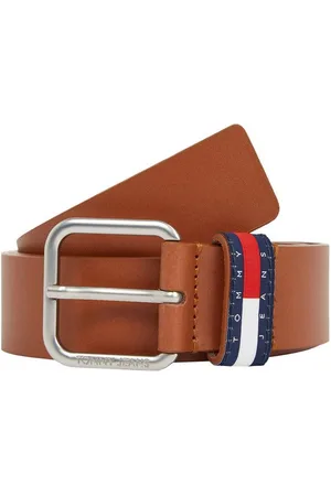 Tommy Hilfiger Ledergürtel TJM RYAN 3.5 Schlaufe mit -Badge