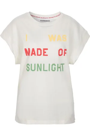 Replay T-Shirt mit überschnittenen Ärmeln