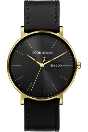 Jacob Jensen Titanuhr Herren Armbanduhr TIMELESS NORDIC 165 goldfarbend D. 40mm - Verkäufer: bellambiente
