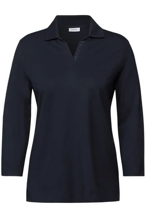 CECIL Langarm-Poloshirt - Piquée Poloshirt - Stilvolles Damen-Poloshirt - Verkäufer: Schneider Fashion Store