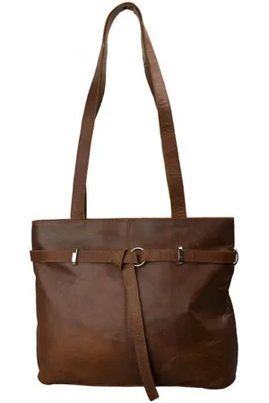 Mf Next Com Henkeltasche Henkeltasche Büffel Leder braun – Edle Vintage Ledertasche für Damen (1-tlg) - Verkäufer: Megafuchs Versandhandel