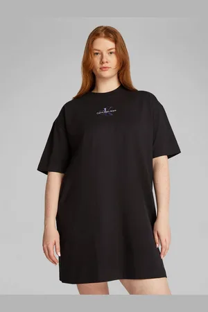Calvin Klein Shirtkleid PLUS GRADIENT MONOLOGO TEE DRESS in großen Größen