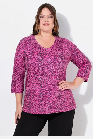 Ulla Popken Longshirt Longshirt A-Linie V-Ausschnitt 3/4-Arm - Verkäufer: Popken Fashion Group