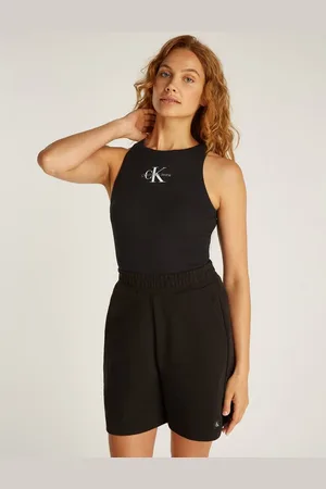 Calvin Klein Tanktop MONOLOGO RIB TANK TOP mit Logostickerei