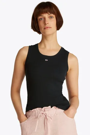 Tommy Hilfiger Tanktop TJW ESSENTIAL RIB TANK EXT in Großen Größen, Rippware