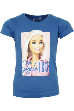 Barbie Print-Shirt Mädchen Kinder T-Shirt kurzarm Shirt 100% Baumwolle, Gr. 104 bis 140 - Verkäufer: WS-Trend