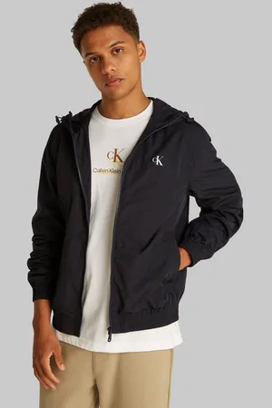 Calvin Klein Windbreaker NYLON HOODED WINDBREAKER mit Logodruck