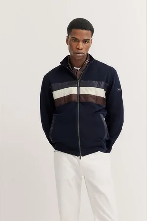 Bugatti Sweatjacke mit Reißverschluss und Stehkragen