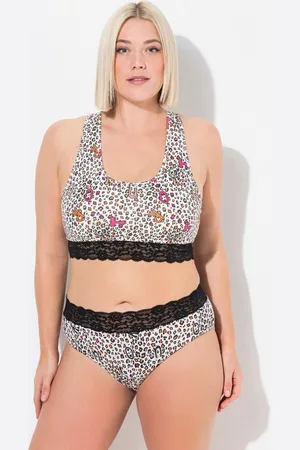 Ulla Popken Bustier TRUYOU Bustier Racerback Leomuster Spitze - Verkäufer: Popken Fashion Group