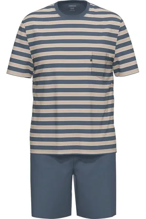 Ammann Pyjama Bio Herren-Shorty "EXTRA LIGHT COTTON" Single-Jersey Streifen - Verkäufer: Erwin Müller