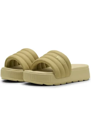 PUMA Karmen Puffy Aqua Metallics Slides Damen Sandale