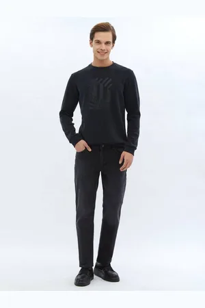 Kip Regular-fit-Jeans Schwarze Slim Fit Denim Baumwollmischung Hose - Verkäufer: MegaMerchant