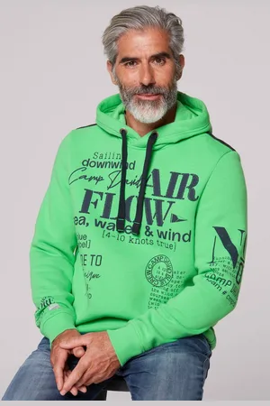 Camp David Kapuzensweatshirt mit Rippbündchen