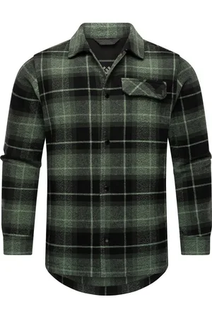 Ragwear Outdoorjacke Bler stylische Herren Hemdjacke mit Brusttasche