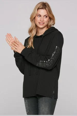 Soccx Kapuzensweatshirt mit Seitenschlitze