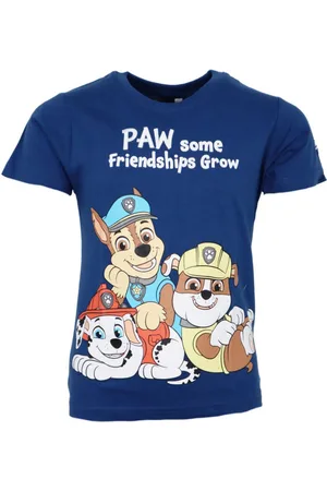 Paw Patrol Print-Shirt Chase Marshall Kinder Jungen kurzarm T-Shirt Shirt 100% Baumwolle, Gr. 98 bis 128 - Verkäufer: WS-Trend