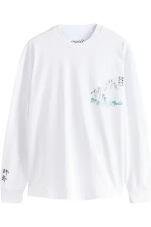 Next Langarmshirt Langarmshirt mit Grafik aus schwerer Baumwolle (1-tlg) - Verkäufer: Germany GmbH
