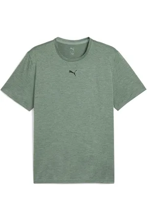 PUMA Trainingsshirt TAD ESSENTIALS Meliertes T-Shirt mit Cat Logo Herren