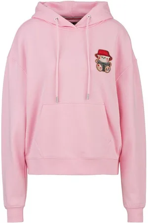 19V69 Italia Hoodie KARA BUCKET mit Bären-Applikation und Kängurutasche, lässiger Look - Verkäufer: Marco GmbH