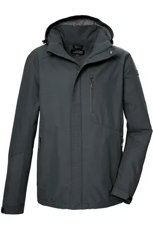 Killtec Outdoorjacke KOS 256 MN JCKT_CARLEB Wasser- und winddichte Herrenjacke, atmungsaktiv, abnehmbare Kapuze