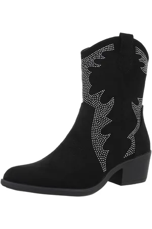 Ital-Design Damen Cowboyboots Western Westernstiefelette (88812593) Blockabsatz Stiefeletten in - Verkäufer: