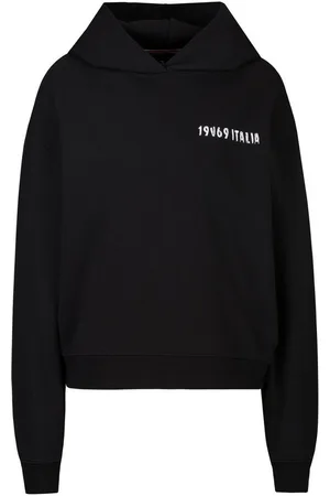 19V69 Italia Hoodie KARA ITALIA mit dezentem Schriftzug und Destroyed-Effekten, urbaner Look - Verkäufer: Marco GmbH