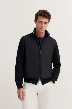 Bugatti Sweatjacke mit Reißverschluss und Stehkragen