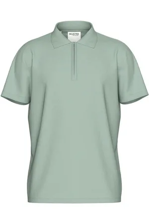 SELECTED Poloshirt SLHFAVE ZIP SS POLO NOOS