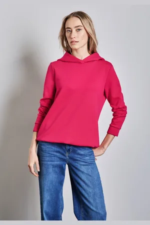 Street one Hoodie mit elastischem Materialmix