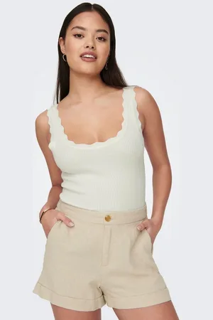 JDY Stricktop NANNA S/L SCALLOP EDGE TOP KNT NOOS