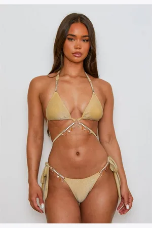 Moda Minx Bikini-Hose Lumiere Seychelles mit Glitzersteinchen und Anhängern