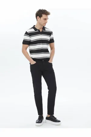 Kip Regular-fit-Jeans Schwarze Slim Fit Denim Baumwollmischung Hose - Verkäufer: MegaMerchant