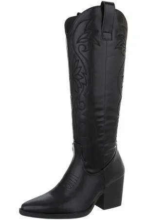 Ital-Design Damen Cowboyboots Western Westernstiefel (88812559) Blockabsatz Stiefel in - Verkäufer: