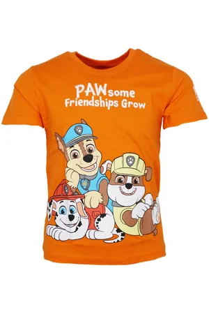 Paw Patrol Print-Shirt Chase Marshall Kinder Jungen kurzarm T-Shirt Shirt 100% Baumwolle, Gr. 98 bis 128 - Verkäufer: WS-Trend