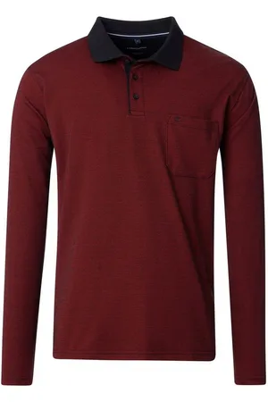 Casa Moda Langarmshirt Polo-Shirt unifarben - Verkäufer: MichaelaX-Fashion-Trade
