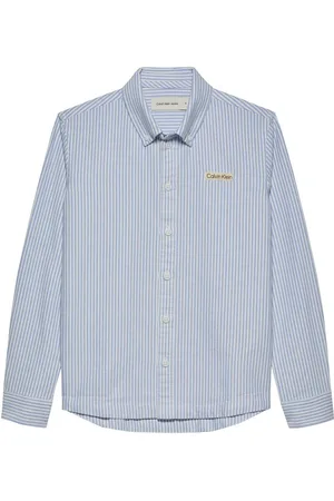 Calvin Klein Streifenhemd REG. COTTON OXFORD SHIRT mit Streifenmuster