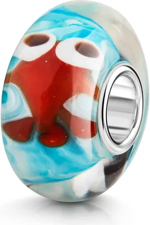 Materia Bead Fisch Goldfisch Glas Charm Meer mehrfarbig 1583, Hülse aus 925 Sterling Silber - Verkäufer: Schmuck