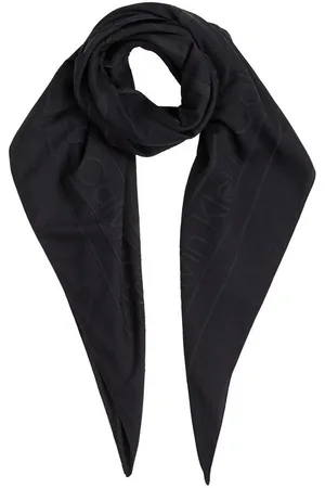 Calvin Klein Schal BURNOUT LARGE MONOGRAM SCARF, mit Burnout-Logomuster